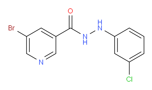 5-Bromo-3-pyridinecarboxylic acid 2-(3-chlorophenyl)hydrazide (ACI)
