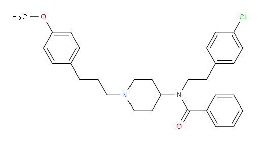 N-[2-(4-Chlorophenyl)ethyl]-N-[1-[3-(4-methoxyphenyl)propyl]-4-piperidinyl]benzamide (ACI)