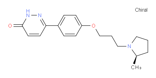 6-[4-[3-[(2R)-2-Methyl-1-pyrrolidinyl]propoxy]phenyl]-3(2H)-pyridazinone (ACI)