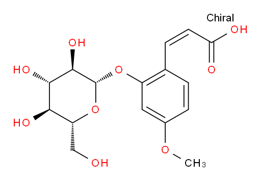 (Z)-2-β-D-Glucopyranosyloxy-4-methoxycinnamic acid
