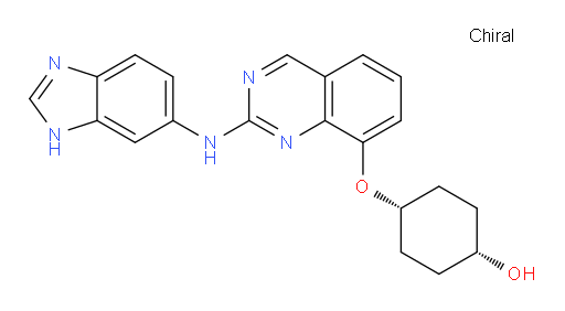 cis-4-[[2-(1H-Benzimidazol-6-ylamino)-8-quinazolinyl]oxy]cyclohexanol (ACI)