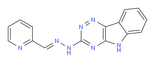2-Pyridinecarboxaldehyde, 2-(5H-1,2,4-triazino[5,6-b]indol-3-yl)hydrazone (ACI)