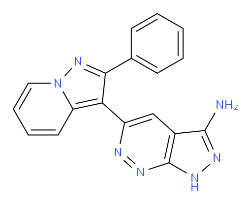 5-(2-Phenylpyrazolo[1,5-a]pyridin-3-yl)-1H-pyrazolo[3,4-c]pyridazin-3-amine (ACI)