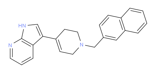 3-[1,2,3,6-Tetrahydro-1-(2-naphthalenylmethyl)-4-pyridinyl]-1H-pyrrolo[2,3-b]pyridine (ACI)