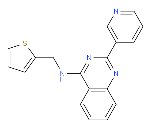2-(3-Pyridinyl)-N-(2-thienylmethyl)-4-quinazolinamine (ACI)
