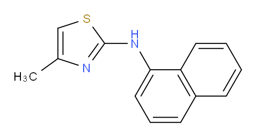 4-Methyl-N-1-naphthalenyl-2-thiazolamine (ACI)