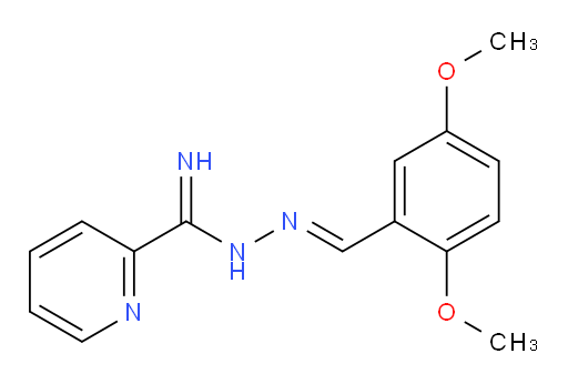 2-Pyridinecarboximidic acid, 2-[(2,5-dimethoxyphenyl)methylene]hydrazide (ACI)