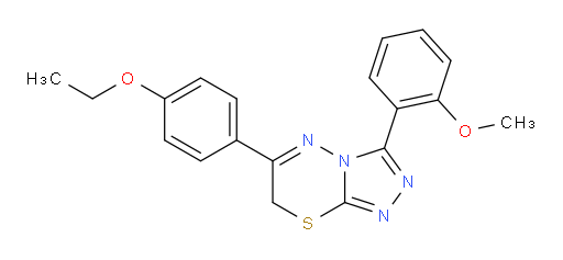 6-(4-Ethoxyphenyl)-3-(2-methoxyphenyl)-7H-1,2,4-triazolo[3,4-b][1,3,4]thiadiazine (ACI)