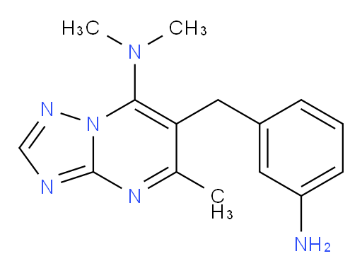 6-[(3-Aminophenyl)methyl]-N,N,5-trimethyl[1,2,4]triazolo[1,5-a]pyrimidin-7-amine (ACI)