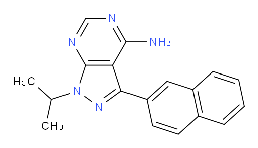 1-(1-Methylethyl)-3-(2-naphthalenyl)-1H-pyrazolo[3,4-d]pyrimidin-4-amine (ACI)