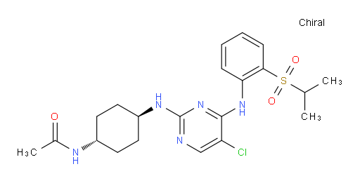 Acetamide, N-[trans-4-[[5-chloro-4-[[2-[(1-methylethyl)sulfonyl]phenyl]amino]-2-pyrimidinyl]amino]cyclohexyl]- (ACI)