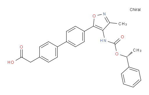 [4′-[3-Methyl-4-[[[((R)-1-phenylethyl)oxy]carbonyl]amino]isoxazol-5-yl]biphenyl-4-yl]acetic acid