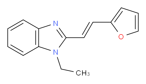 1-Ethyl-2-[2-(2-furanyl)ethenyl]-1H-benzimidazole (ACI)