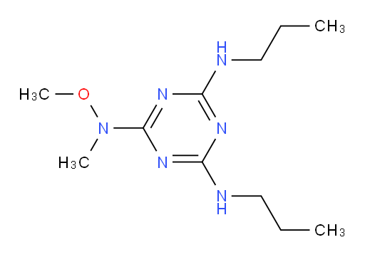 N2-Methoxy-N2-methyl-N4,N6-dipropyl-1,3,5-triazine-2,4,6-triamine (ACI)