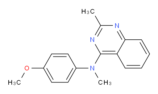 N-(4-Methoxyphenyl)-N,2-dimethyl-4-quinazolinamine (ACI)