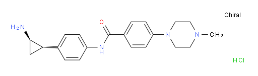 Benzamide, N-[4-[(1S,2R)-2-aminocyclopropyl]phenyl]-4-(4-methyl-1-piperazinyl)-, hydrochloride (1:2) (ACI)