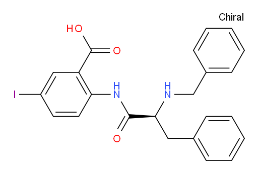 5-Iodo-2-[[(2S)-1-oxo-3-phenyl-2-[(phenylmethyl)amino]propyl]amino]benzoic acid (ACI)