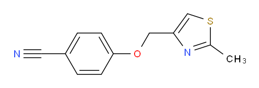 4-[(2-Methyl-4-thiazolyl)methoxy]benzonitrile (ACI)