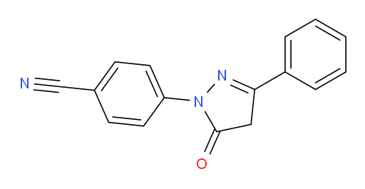 4-(4,5-Dihydro-5-oxo-3-phenyl-1H-pyrazol-1-yl)benzonitrile (ACI)