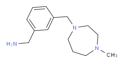3-[(Hexahydro-4-methyl-1H-1,4-diazepin-1-yl)methyl]benzenemethanamine (ACI)
