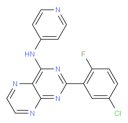 2-(5-Chloro-2-fluorophenyl)-4-[(4-pyridyl)amino]pteridine