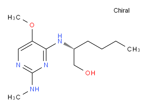 (2R)-2-[[5-Methoxy-2-(methylamino)-4-pyrimidinyl]amino]-1-hexanol (ACI)