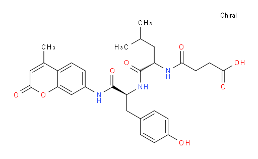 N-(3-Carboxy-1-oxopropyl)-L-leucyl-N-(4-methyl-2-oxo-2H-1-benzopyran-7-yl)-L-tyrosinamide (ACI)