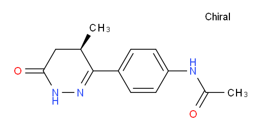 N-[4-[(4R)-1,4,5,6-Tetrahydro-4-methyl-6-oxo-3-pyridazinyl]phenyl]acetamide (ACI)