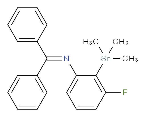 N-(diphenylmethylene)-3-fluoro-2-(trimethylstannyl)aniline