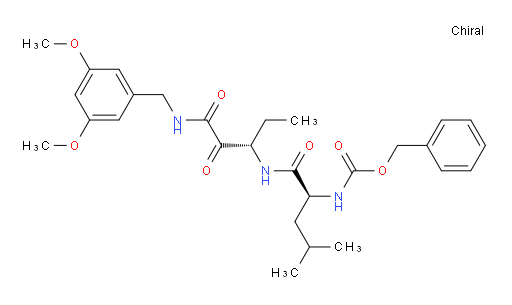 Carbamic acid, [(1S)-1-[[[(1S)-3-[[(3,5-dimethoxyphenyl)methyl]amino]-1-ethyl-2,3-dioxopropyl]amino]carbonyl]-3-methylbutyl]-, phenylmethyl ester (9CI)