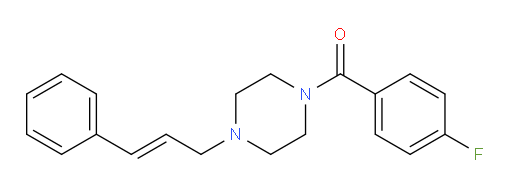 (4-Fluorophenyl)[4-[(2E)-3-phenyl-2-propen-1-yl]-1-piperazinyl]methanone (ACI)