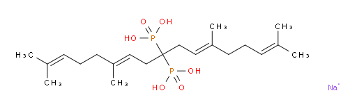 Phosphonic acid, [(3E)-1-[(2E)-3,7-dimethyl-2,6-octadien-1-yl]-4,8-dimethyl-3,7-nonadien-1-ylidene]bis-, sodium salt (1:4) (ACI)