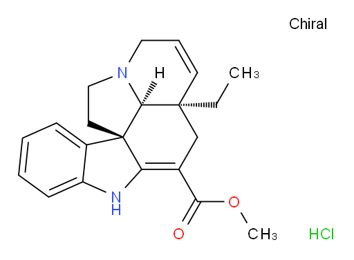 Aspidospermidine-3-carboxylic acid, 2,3,6,7-tetradehydro-, methyl ester, hydrochloride (1:1), (5α,12R,19α)- (ACI)
