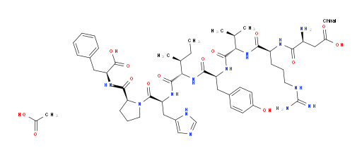 Human angiotensin II acetate salt