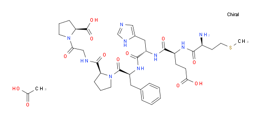 L-Proline, L-methionyl-L-α-glutamyl-L-histidyl-L-phenylalanyl-L-prolylglycyl-, acetate (1:1) (ACI)