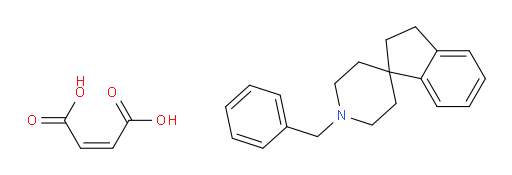 Spiro[1H-indene-1,4′-piperidine], 2,3-dihydro-1′-(phenylmethyl)-, (2Z)-2-butenedioate (1:?) (ACI)