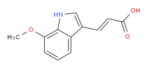 (2E)-3-(7-Methoxy-1H-indol-3-yl)-2-propenoic acid (ACI)