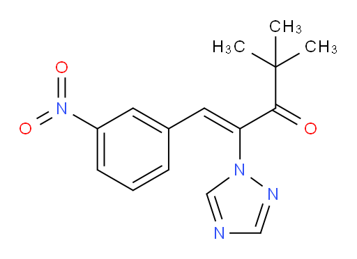 (1Z)-4,4-Dimethyl-1-(3-nitrophenyl)-2-(1H-1,2,4-triazol-1-yl)-1-penten-3-one (ACI)