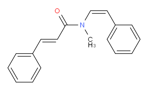 (2E)-N-Methyl-3-phenyl-N-[(1Z)-2-phenylethenyl]-2-propenamide (ACI)