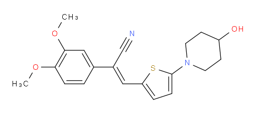 (αZ)-α-[[5-(4-Hydroxy-1-piperidinyl)-2-thienyl]methylene]-3,4-dimethoxybenzeneacetonitrile (ACI)