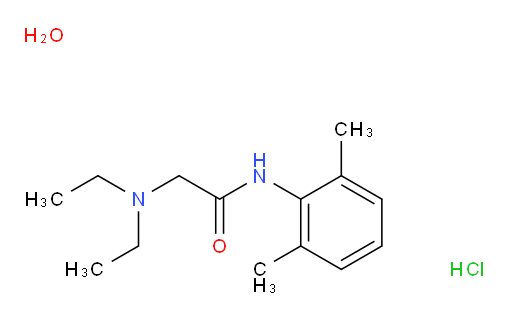 Lidocaine hydrochloride monohydrate
