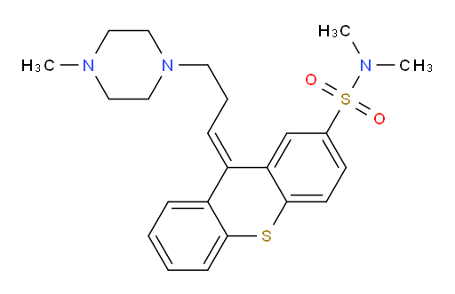(Z)-N,N-dimethyl-9-(3-(4-methylpiperazin-1-yl)propylidene)-9H-thioxanthene-2-sulfonamide