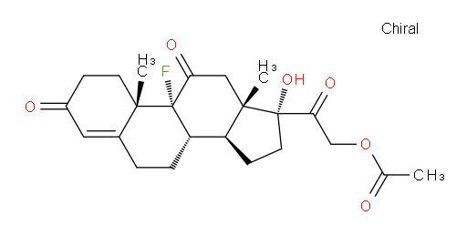 2-((8S,9R,10S,13S,14S,17R)-9-fluoro-17-hydroxy-10,13-dimethyl-3,11-dioxo-2,3,6,7,8,9,10,11,12,13,14,15,16,17-tetradecahydro-1H-cyclopenta[a]phenanthren-17-yl)-2-oxoethyl acetate