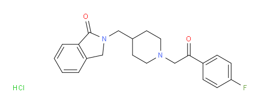 2-((1-(2-(4-fluorophenyl)-2-oxoethyl)piperidin-4-yl)methyl)isoindolin-1-one hydrochloride