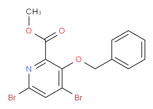 methyl 3-(benzyloxy)-4,6-dibromopicolinate