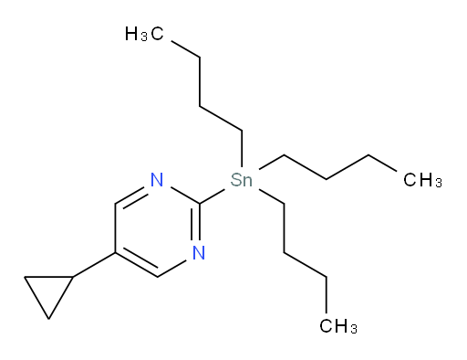 5-cyclopropyl-2-(tributylstannyl)pyrimidine