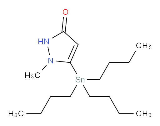 1-methyl-5-(tributylstannyl)-1H-pyrazol-3(2H)-one