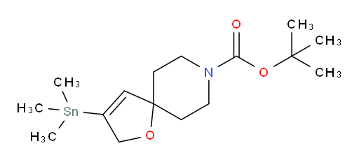 tert-butyl 3-(trimethylstannyl)-1-oxa-8-azaspiro[4.5]dec-3-ene-8-carboxylate