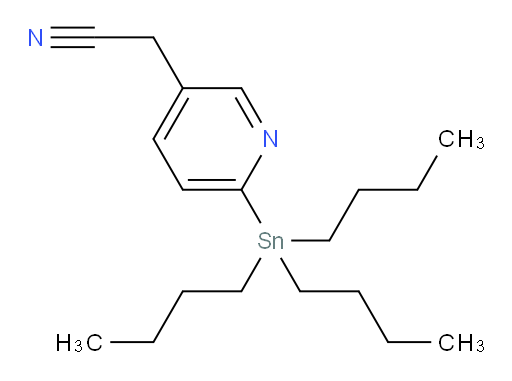 2-(6-(tributylstannyl)pyridin-3-yl)acetonitrile