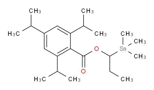 1-(trimethylstannyl)propyl 2,4,6-triisopropylbenzoate